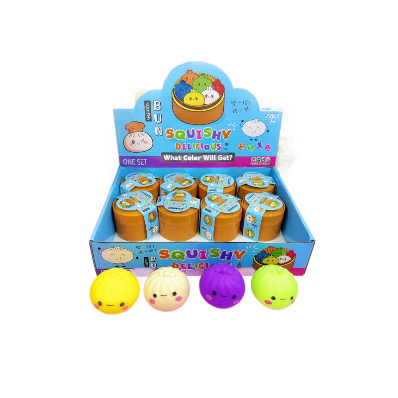 Un bolón multicolor con cara sonriente pellizco con vapor de compresión reducida para jugar juguetes de ventilación pellizco bolón de expresión