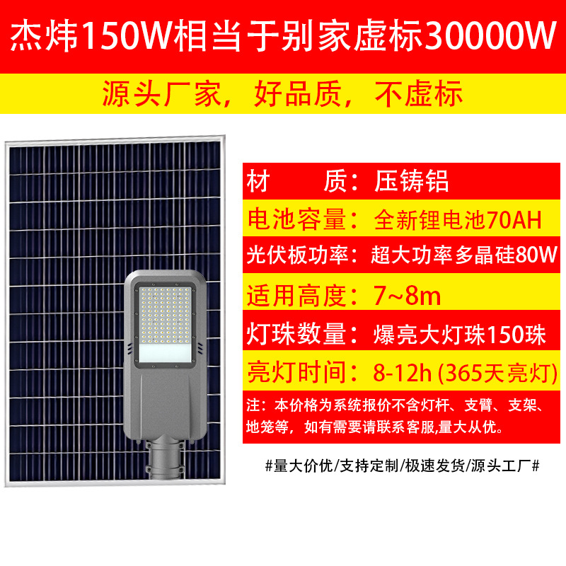 Luz solar personalizada ingeniería al aire libre carretera lámpara de patio al por mayor 100W LED lámpara de pared resaltada impermeable