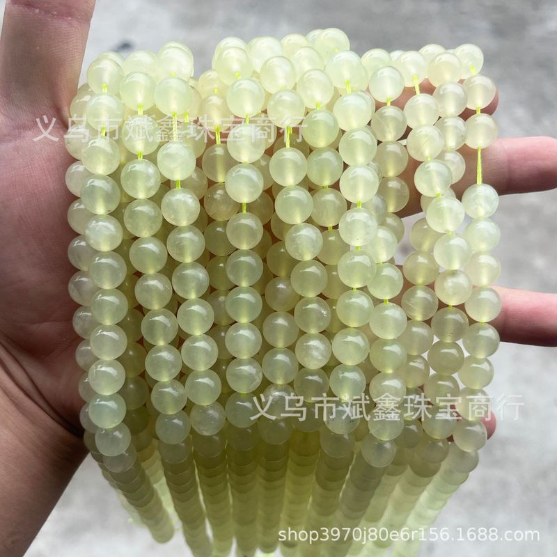 7A グレード天然新山翡翠ルースビーズ氷透明翡翠ビーズ diy ジュエリーアクセサリーブレスレット半完成ビーズ卸売|undefined