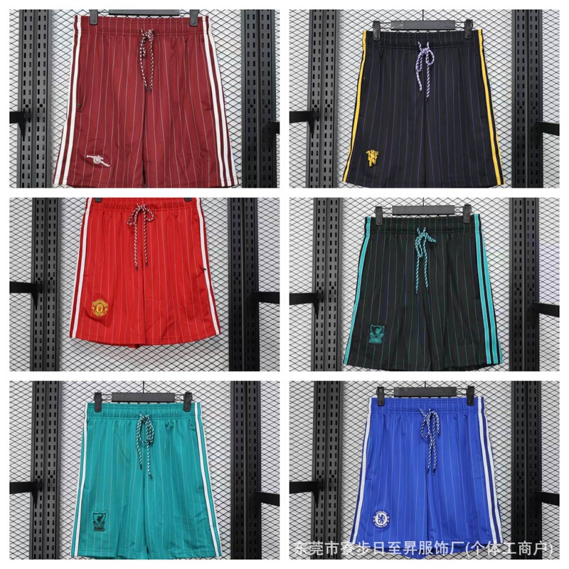 25-26 Casual League Arsenal Liverpool Manchester United Barcelona Chelsea Football Shorts Player Version Cross-Border Wholesale