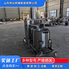 不锈钢酒糟石榴籽压榨取汁机 全自动酱菜沙棘果双桶液压压榨机
