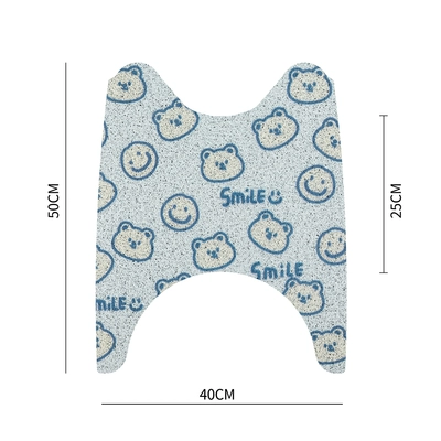 Electric vehicle foot mat, pad pedal universal waterproof Yadi - short-style-laughing-bear-comes-with-velcro