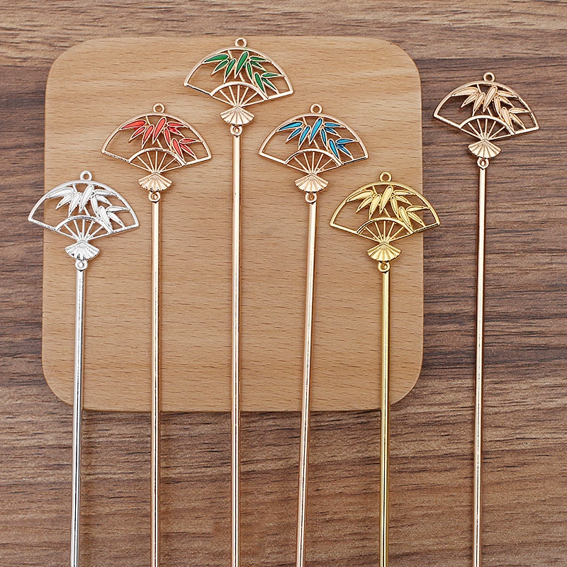 DIY аксессуары в стиле эпохи Хань, новый пористый бамбуковый лист, феникс волос