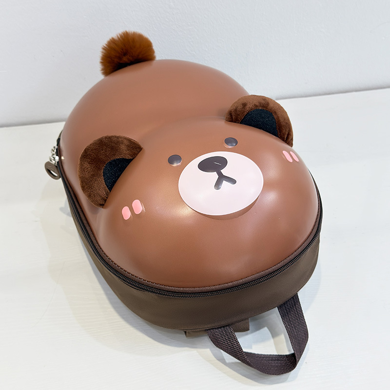 Cartoon estereoscópico Eggshell mochila infantil adorable conejo osos mochila para niñas mochila transpirable para niños