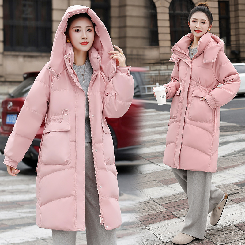 25 New Korean Style Slim-Fit down Jackets for Women, Mid-Length with Large Pockets, Colorful down Jackets for Women, Wholesale from Manufacturer