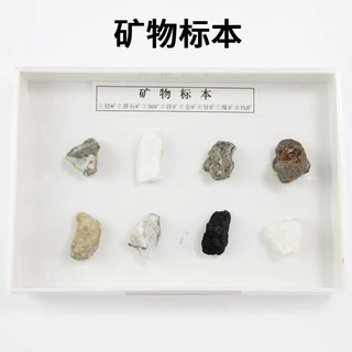 矿物标本（塑料盒)J49005 小学自然科学 科普地理 教学仪器