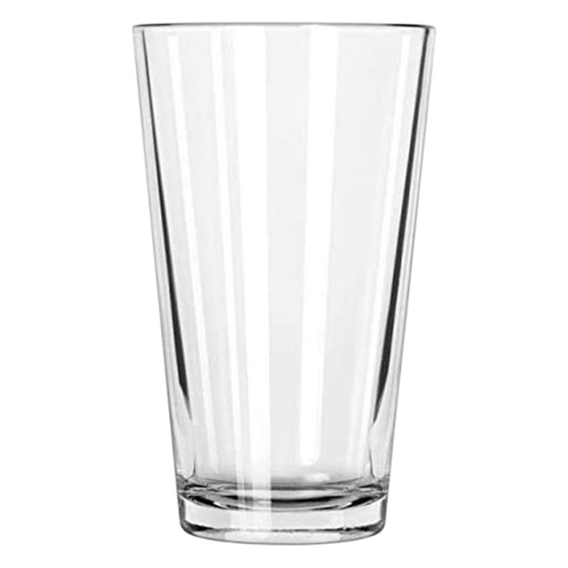 Fábrica al por mayor cristal blanco americano pinta taza de boca ancha taza de bebida de jugo especial taza de cerveza