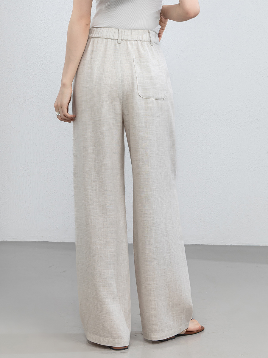 Quần culottes nữ ống rộng vải linen phối lyocell dáng suông rủ nhẹ — Màu sắc