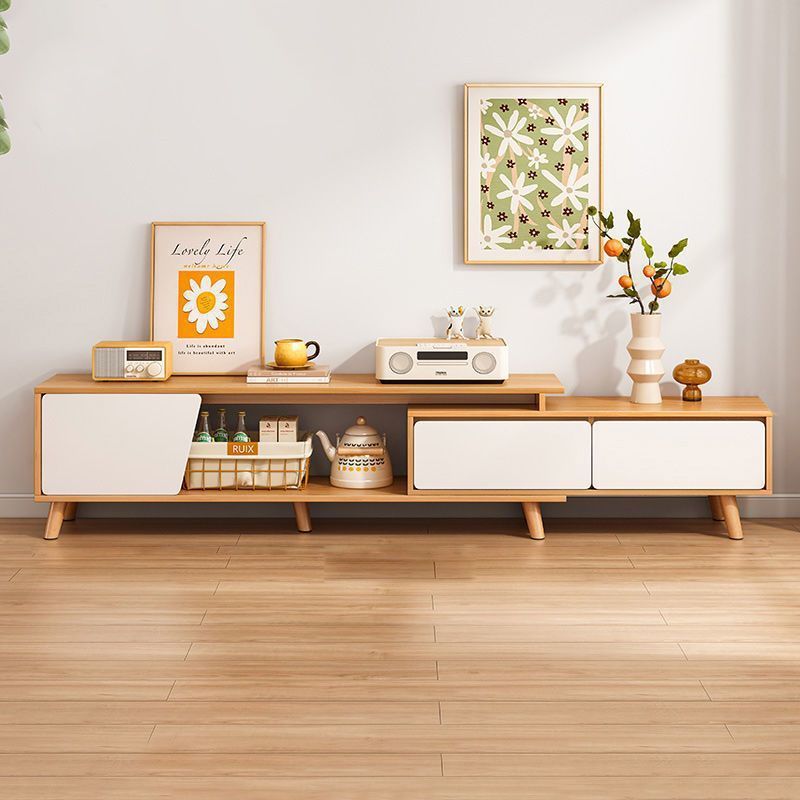 Tv Cabinet Modern Simple Small Apartment Retractable Tv Cabinet Living Room Nordic Light Luxury Tv Cabinet Combination Wall Cabinet