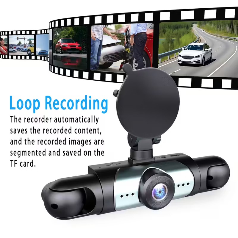 Four-Lens High-Definition Wifi Driving Recorder 360 ° Comprehensive Monitoring with Four Cameras Displaying and Recording Simultaneously 3.16