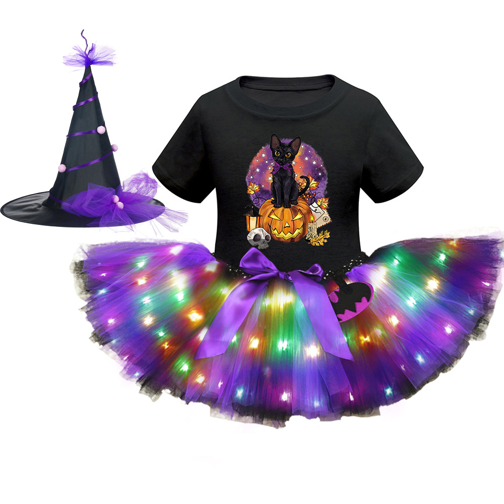 Хэллоуин светодиодный костюм с короткими рукавами 13