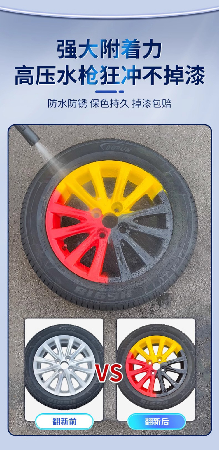 Automatic painting car special black white hand painting paint rust-proof metallic paint hand-cranked self-painting does not fade