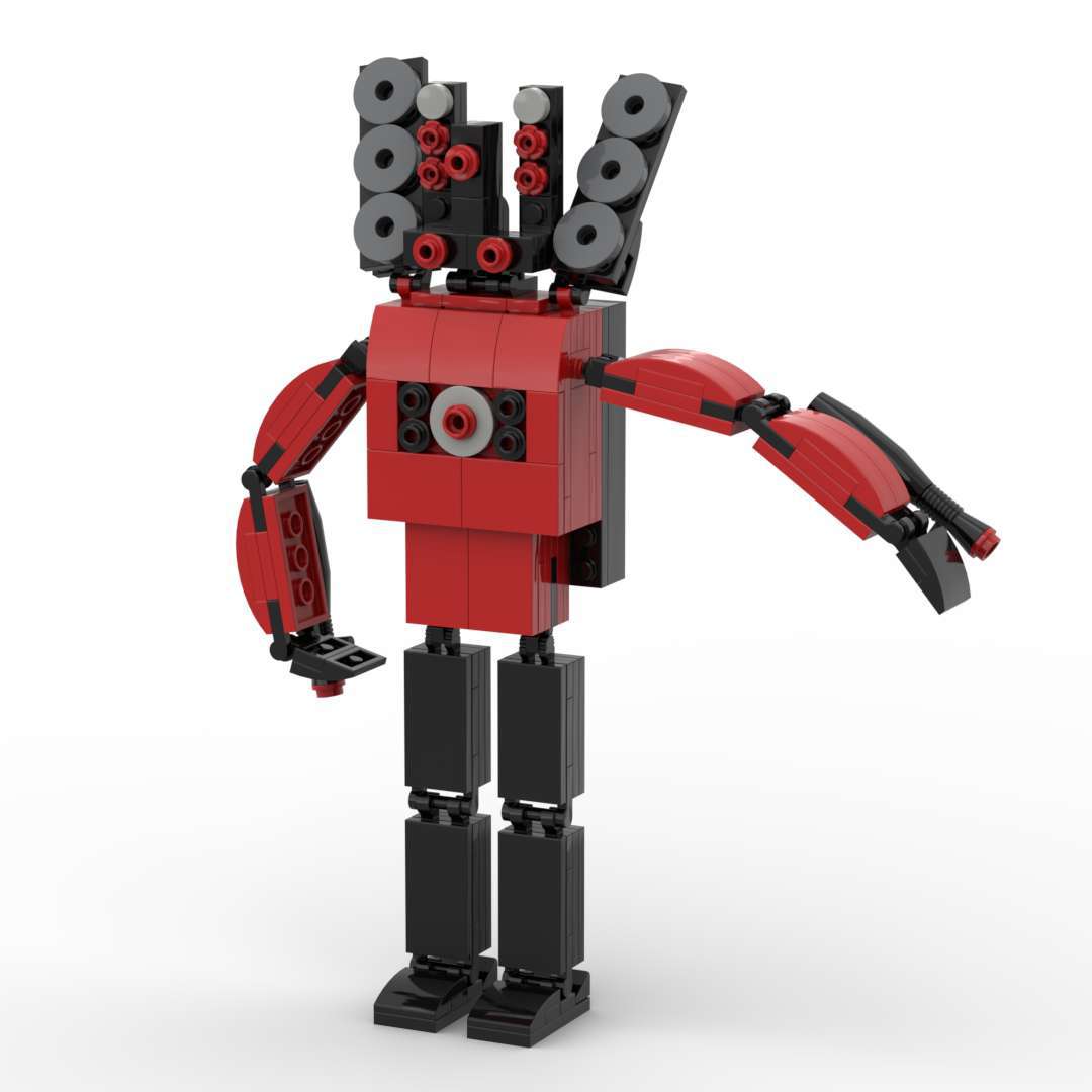 Laberinto bruja juego caliente Inodoro Hombre bloques de construcción Monitor MOC Mesa hecha a mano columpio monstruo TV hombre