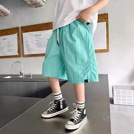 男童短裤夏季2025新款洋气小男孩宽松薄款儿童休闲运动多巴胺裤子