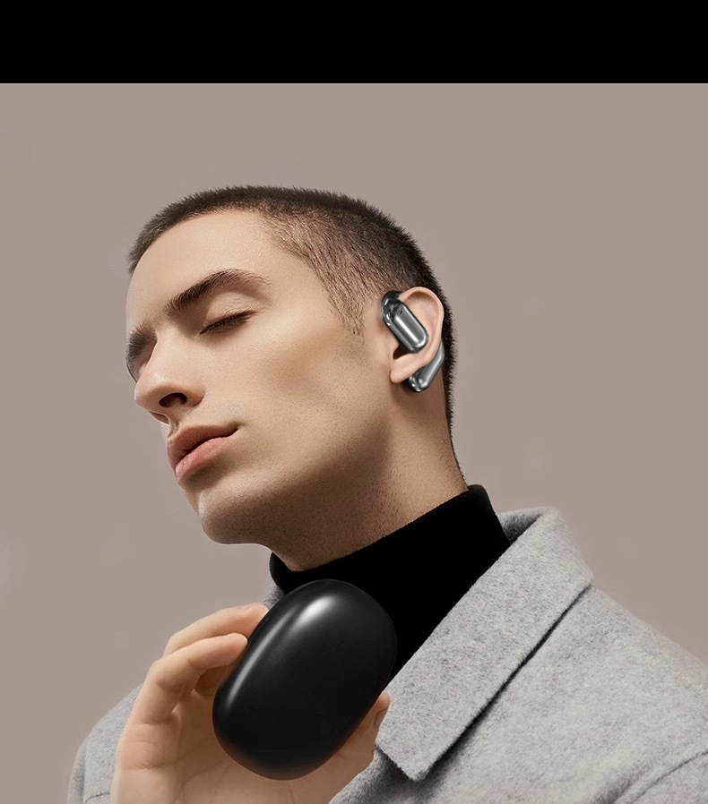 Cross-border bestselling ear-hook AI translation wireless Bluetooth earbuds Q16 running sports ear-hook design smart digital display