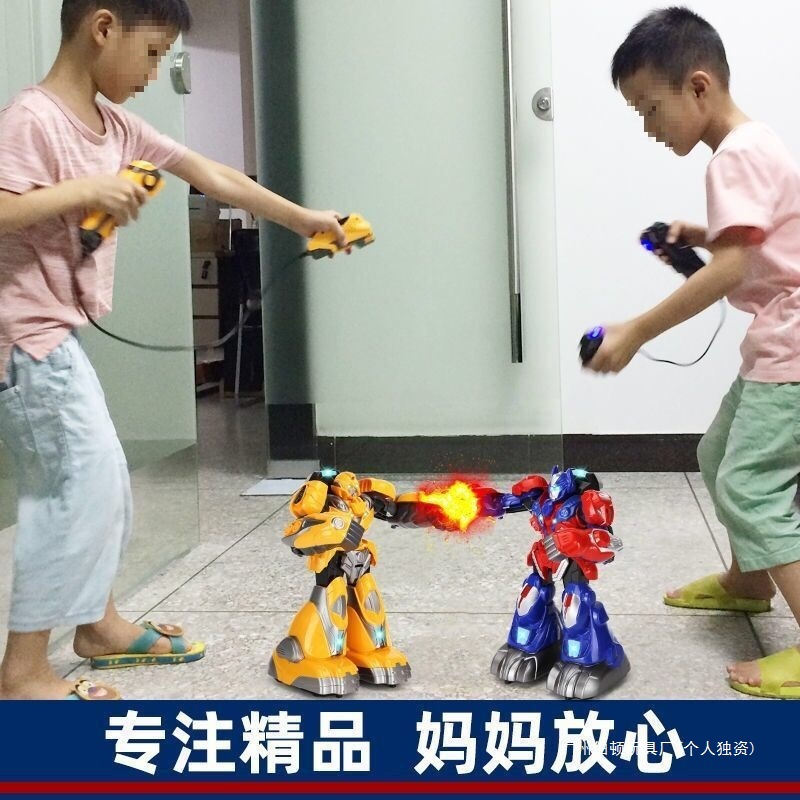 Intelligent Boxing Battle Robot Kidsren's Double Fighting Fighting Toy Boy Electric Remote Control Somatosensory Fighting