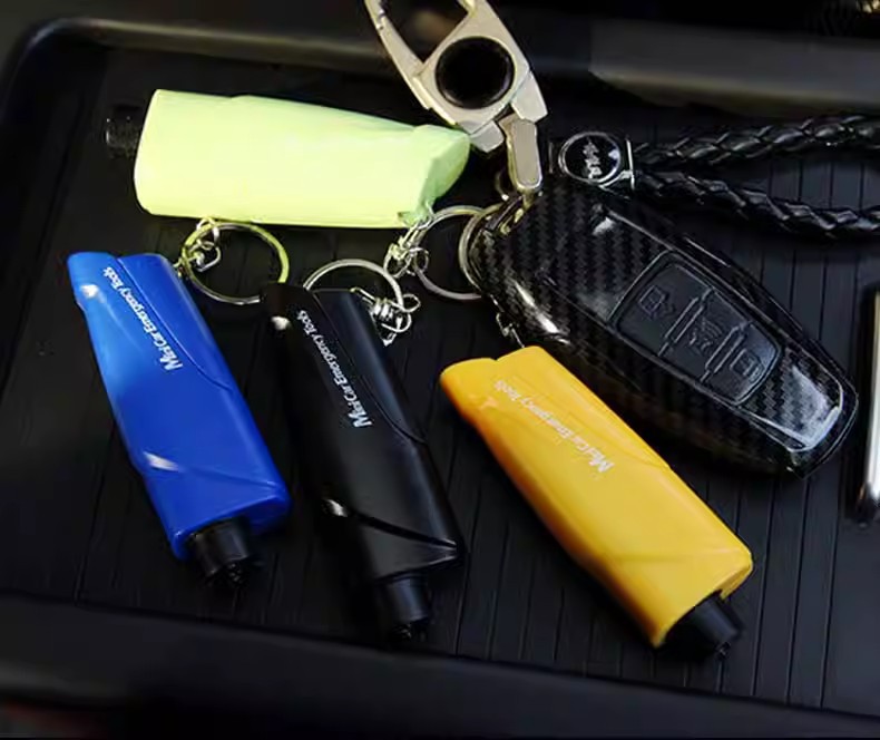 Car Safety Hammer, Mini Window Breaker, Seatbelt Cutter, Multifunctional Escape Hammer, Portable Car Emergency Kit