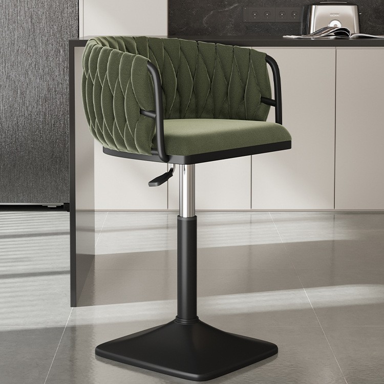 Silla de bar giratoria alta, silla de bar con envío gratuito, silla de bar de alta gama, delante, silla alta de moda, taburete de bar image 38