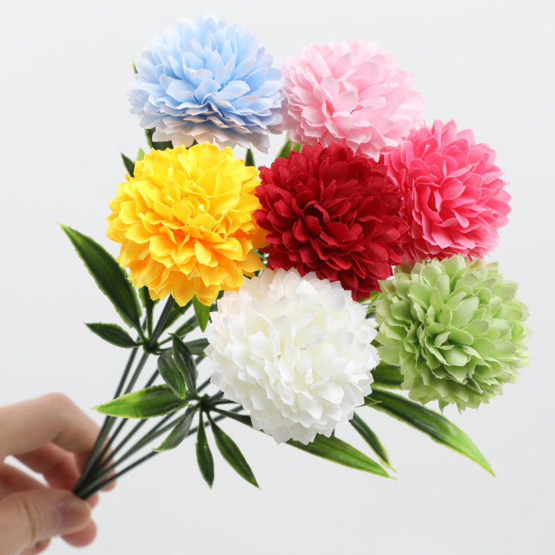 仿真花球菊菊花 人造假花蒲公英 乒乓菊绣球花 家居装饰婚庆批发|undefined