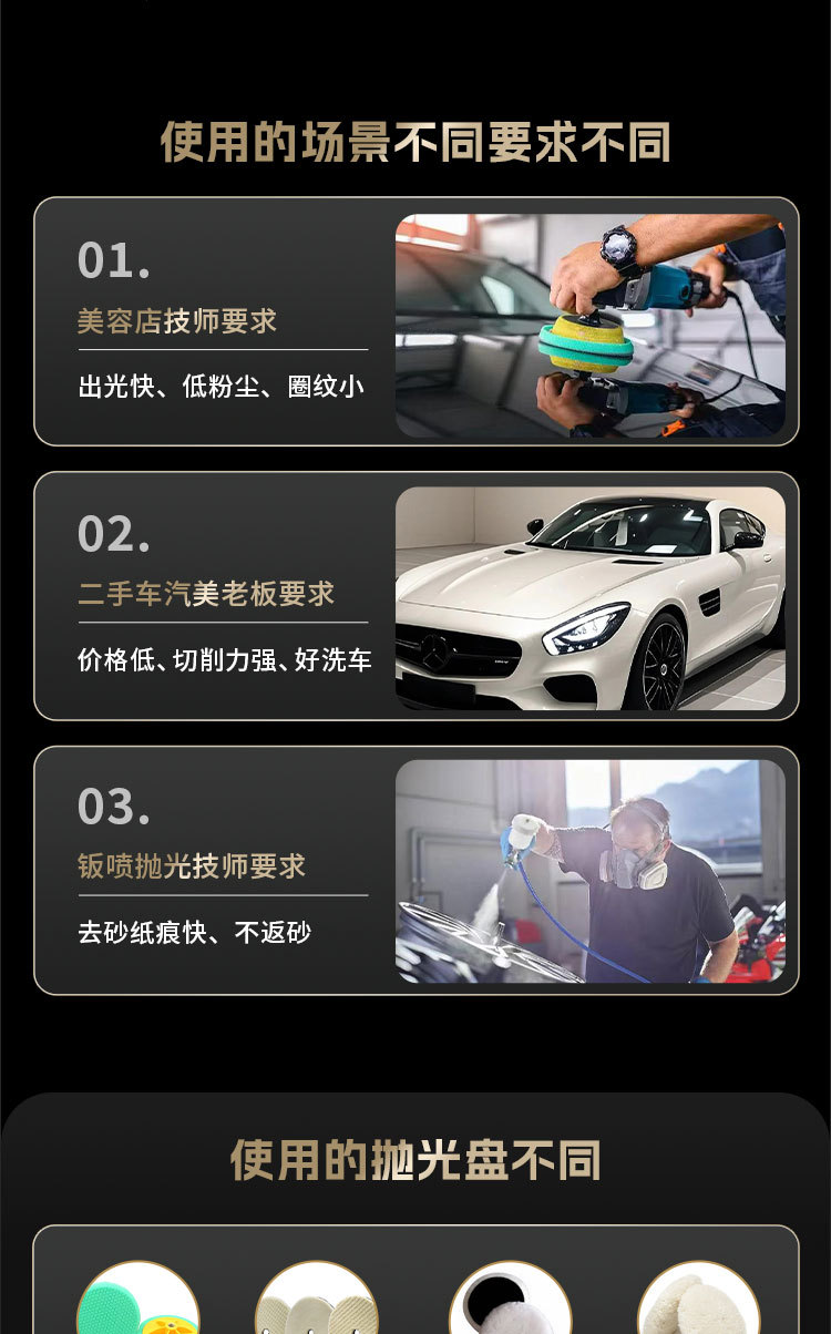 Car Polishing Wax Three-In-One Water-Based Quick Wax Abrasive Coarse, Medium, and Fine Polishing Agent Mirror Finish Restorer Car Paint Source Manufacturer