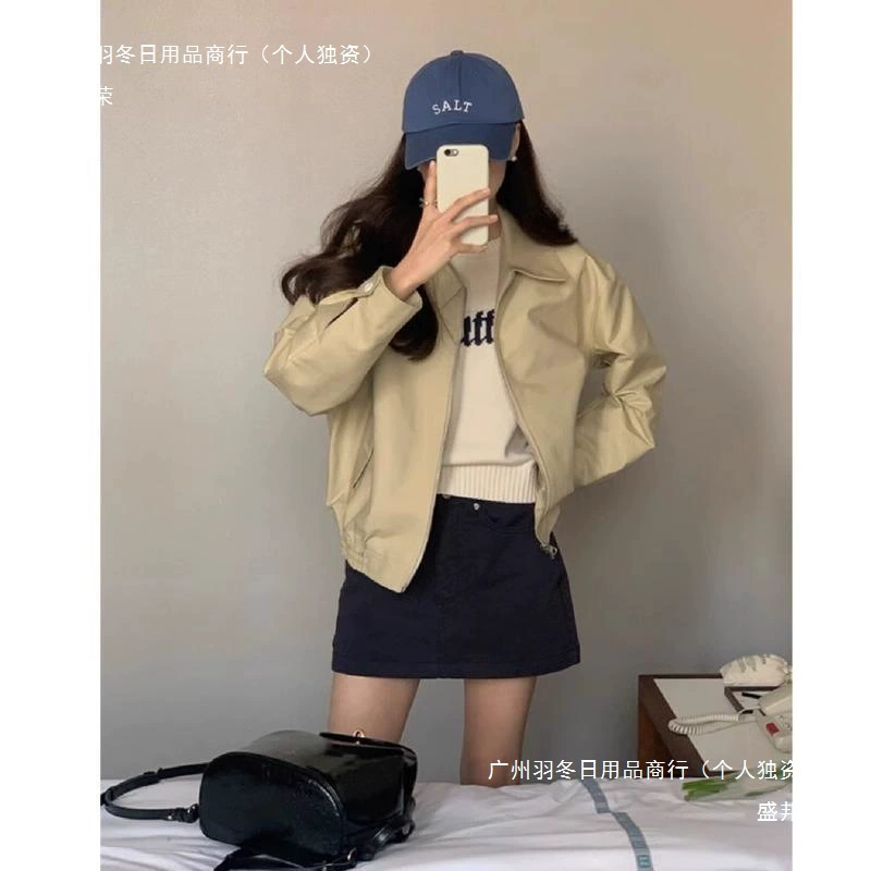 Твидовый короткий жакет для женщин, позднеосенний жакет 2025, новый повседневный жакет с лацканами, рабочая одежда, бейсбольная форма, универсальный для весны и осени