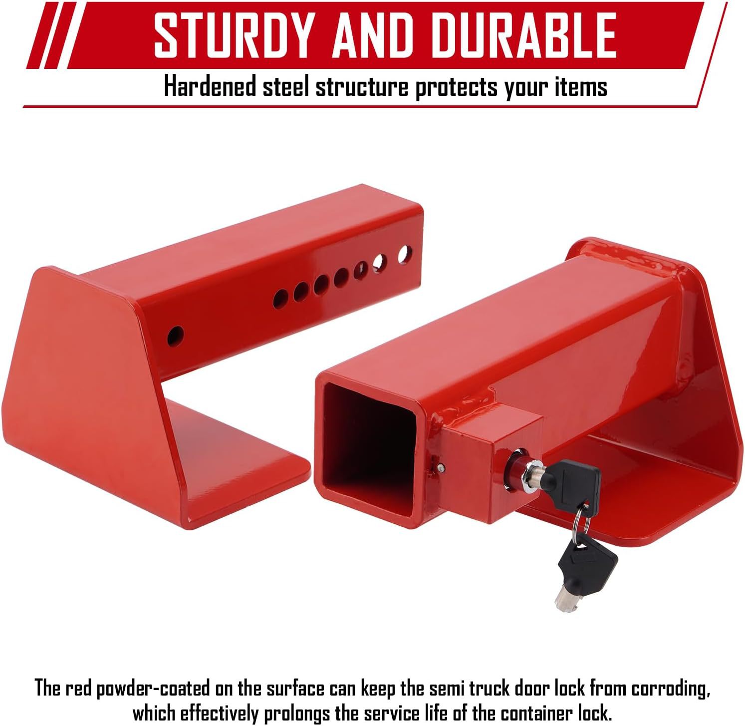 Steel Heavy-Duty Cargo Container Padlock, Shipping Container Lock, Container Door Lock, Semi-Trailer Door Lock
