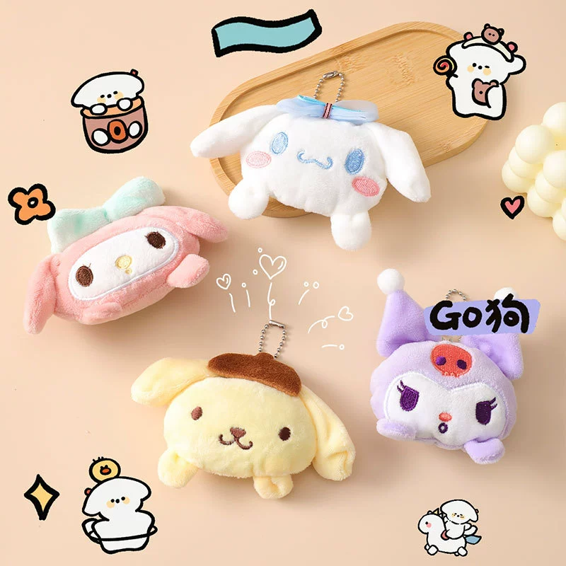 Sanrio, мультяшная плюшевая милая брошь, кукла для младших школьников, подвеска, для обуви, шарфа, булавка, аксессуар