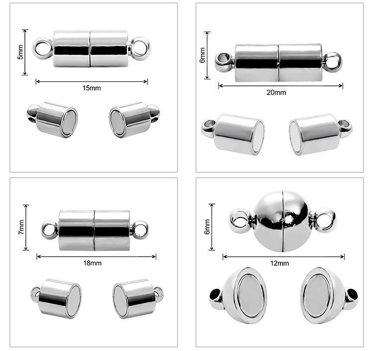 1 Set Alloy Solid Color Simple Style display picture 2