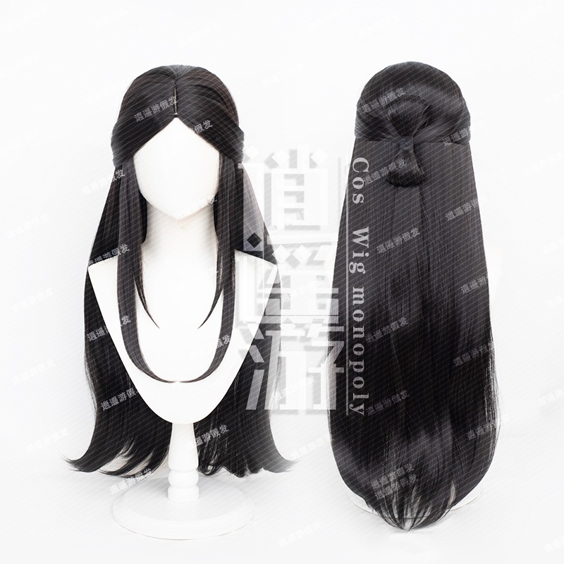 Xiaoyaoyou Luna Zixia Fairy cos Wig Arena of Glory Simulation Human Scalp Top Split Bow