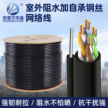 室外阻水网线8芯无氧铜超五类双绞线双屏蔽千兆通讯300米网络线
