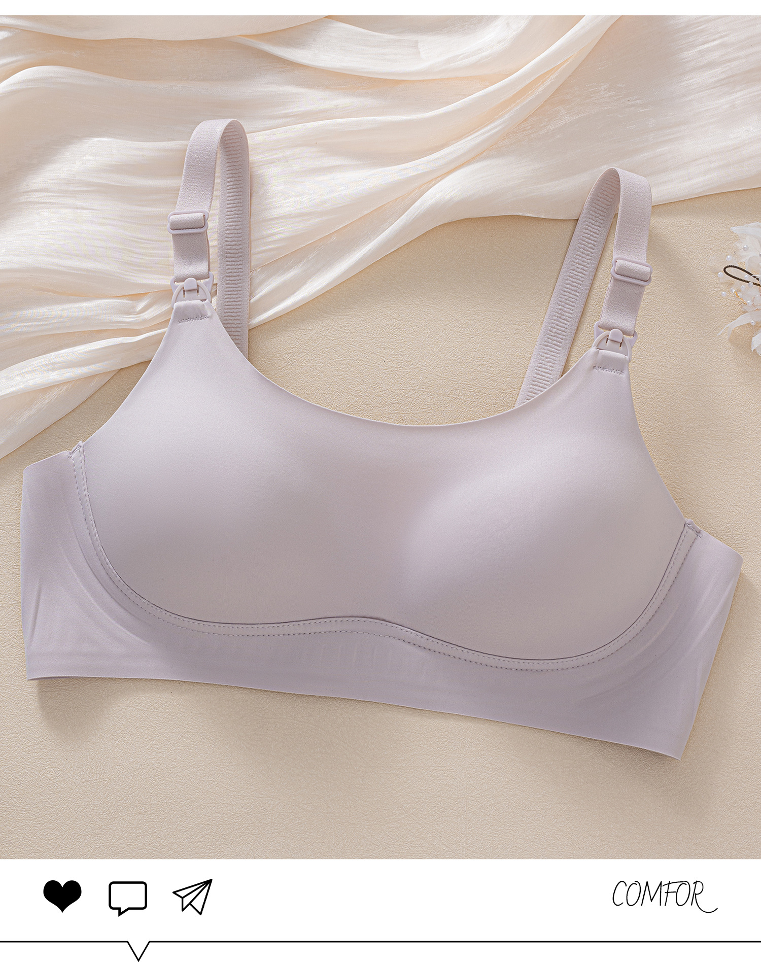 Venta directa de fábrica comercio electrónico transfronterizo Sudeste de Asia Vietnam Tailandia damas sin costuras sujetador de recogida lateral cómodo