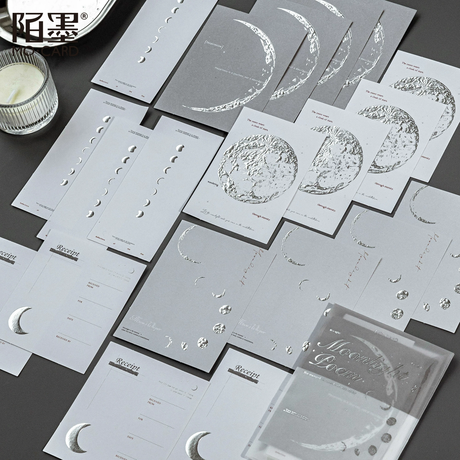 Блокноты Jiluimo Ink для горячего тиснения и рельефной печати — Серия «Все тихо, как загадка» — Бумага для дневника в стиле легкого винтажа