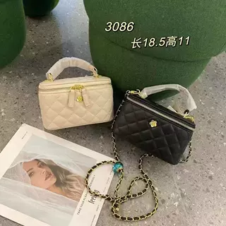 跨境菱格链条包包女士2026新款潮时尚百搭盒子包手提单肩斜挎包