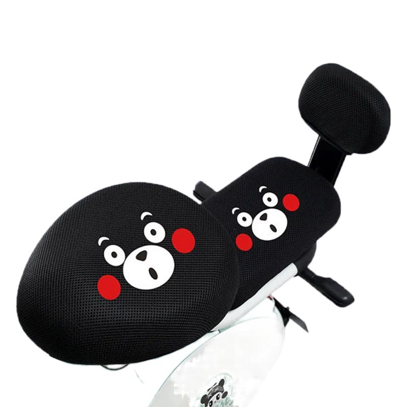 Чехол на сиденье электромобиля Аккумуляторная Автомобильная подушка Подушка для электрического велосипеда Чехол для седла с мультяшным принтом Универсальный для всех сезонов