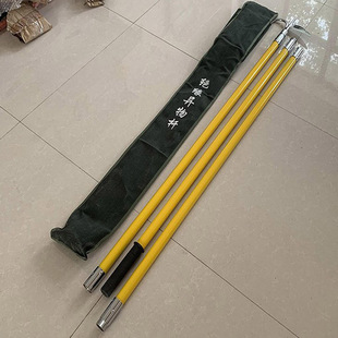 Railway Maintenance Rod 27.5Kv Head Contact Network Engineering Tool 6 Sections 6m Maintenance Rod