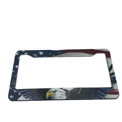 alloy license plate frame with: License plate holder/license plate holder