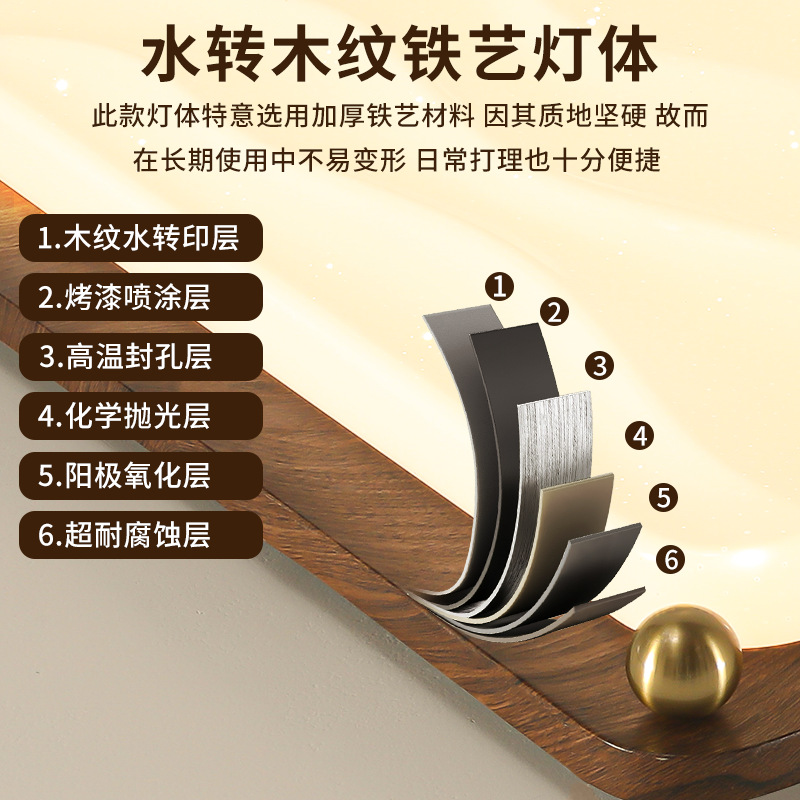 2025 nueva lámpara de techo de dormitorio de estilo crema francesa medieval nueva lámpara redonda de protección ocular de habitación retro china L335