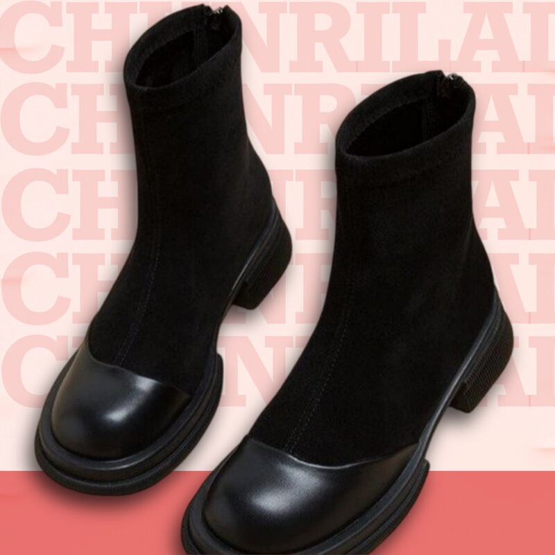 2025 New Early Autum Export Super Popular Boots Women's Brown Thick-Soled Thick-Heeled Fashion Boots Cross-Border Export 2025 New Early Autum Export Super Popular Boots Women's Brown Thick-Soled Thick-Heeled Fashion Boots Cross-Border Export