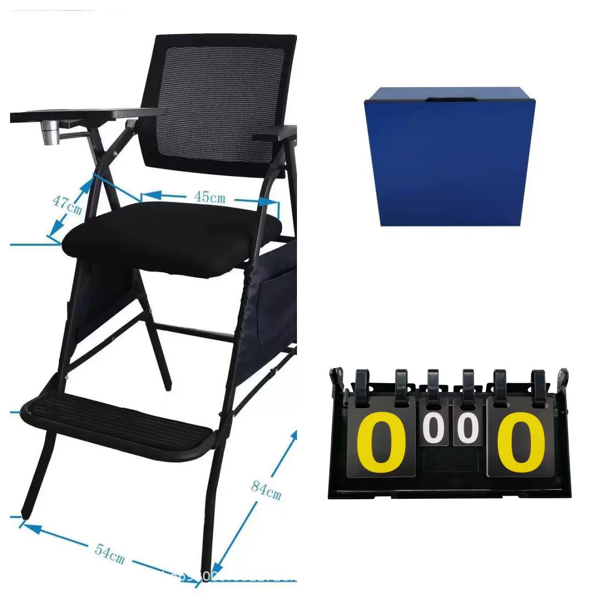 厂家直销专业比赛专用乒乓球裁判椅 裁判桌计分器