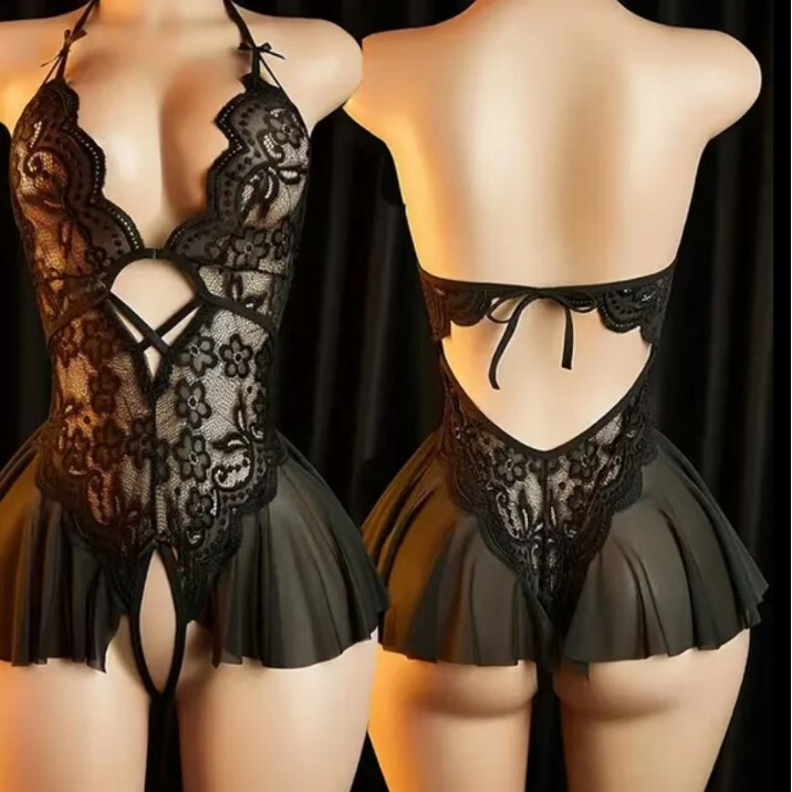 Sexy Lingerie Sheer Lace Temptation Bodysuit Women's Open-Crotch Laimer Uniform No-Take-Off Pajama Set Sexy Lingerie Sheer Lace Temptation Bodysuit Women's Open-Crotch Laimer Uniform No-Take-Off Pajama Set