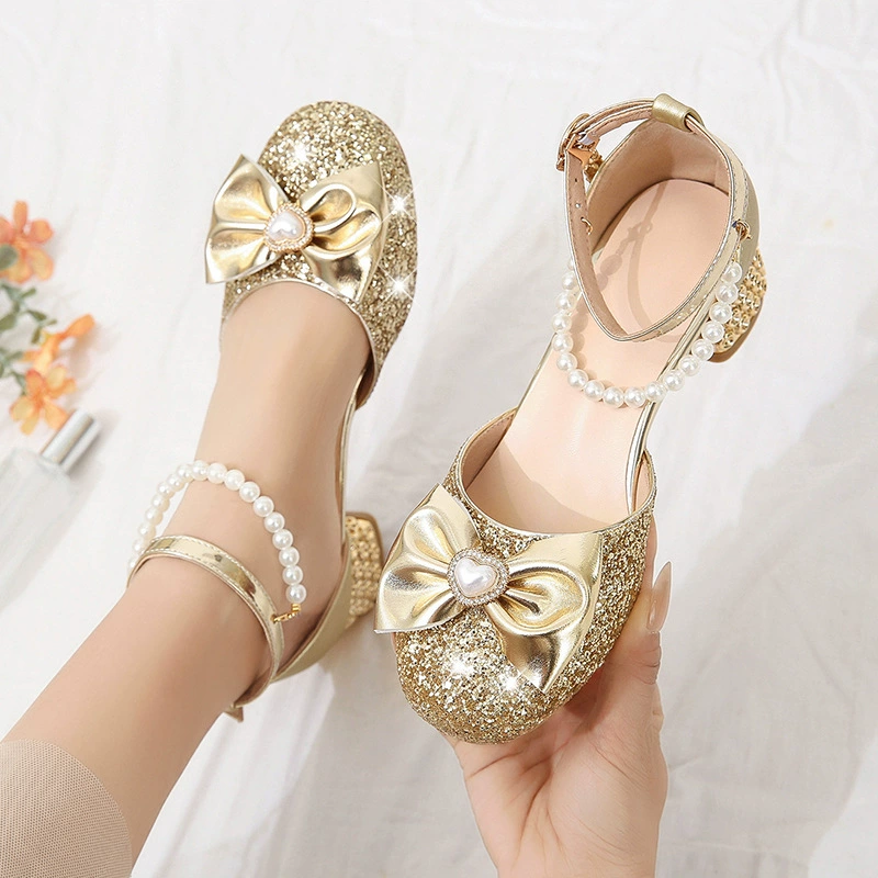 Принцесса обувь для девочек Летние детские сандалии Баотоу