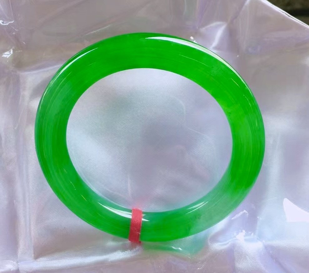 Pulseira de jade birmanês natural tipo A pulseira de jade_voghion.com