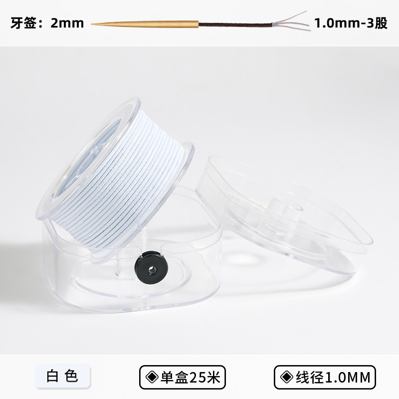 珠宝文玩佛珠手串DIY包芯弹力线耐磨橡皮筋绳穿手串项链绳橡胶绳|undefined
