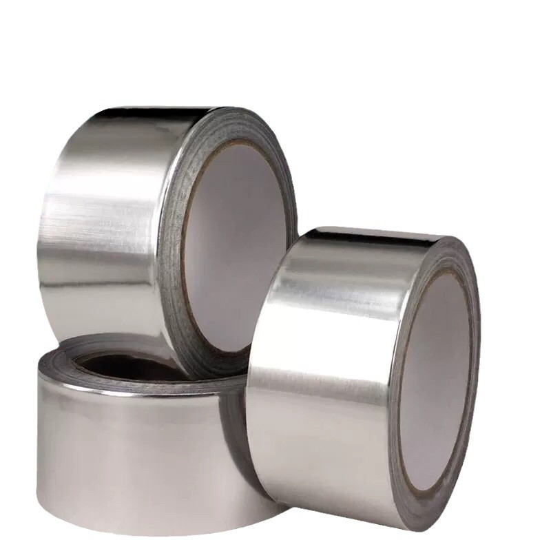alta temperatura autoadhesivo grueso cinta de aluminio aislante de blindaje de protección contra la luz tubería antienvejecimiento sellado papel de aluminio de estaño impermeable