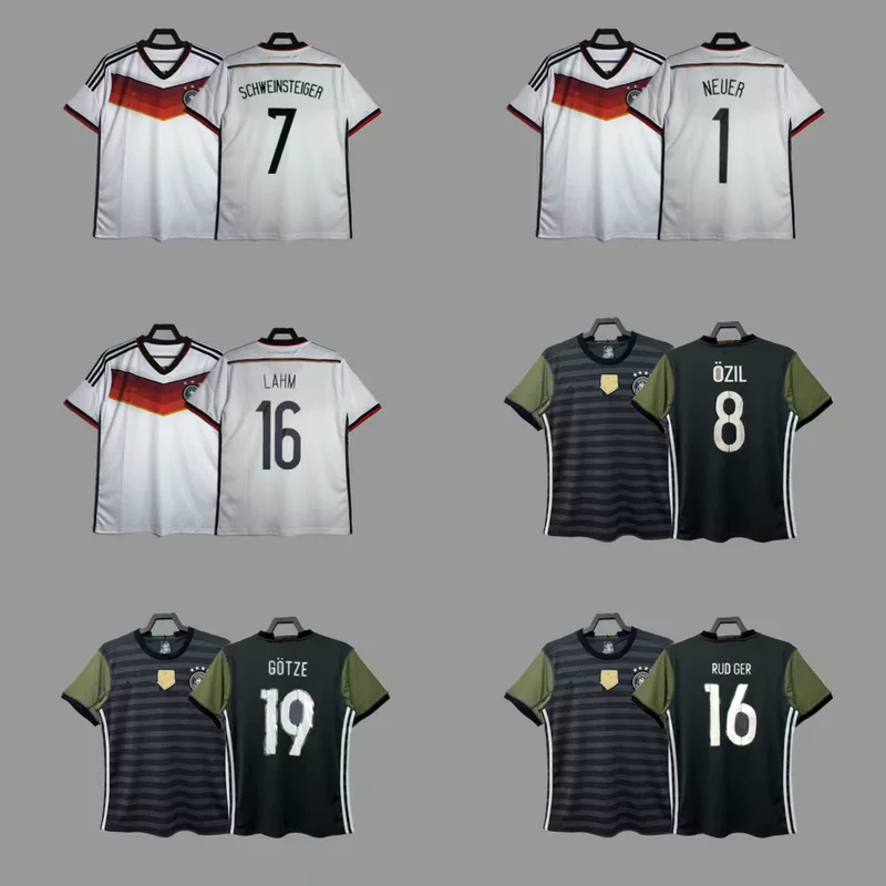 Ретро футболка Kroos Klose Ram Ozil Roy Kahn сборная Германии 2014 года