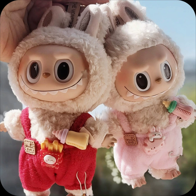 [Только одежда] Одна, две, три эпохи одежды Labubu подвеска Labubu сидит детская одежда бутылочка комбез костюм милый