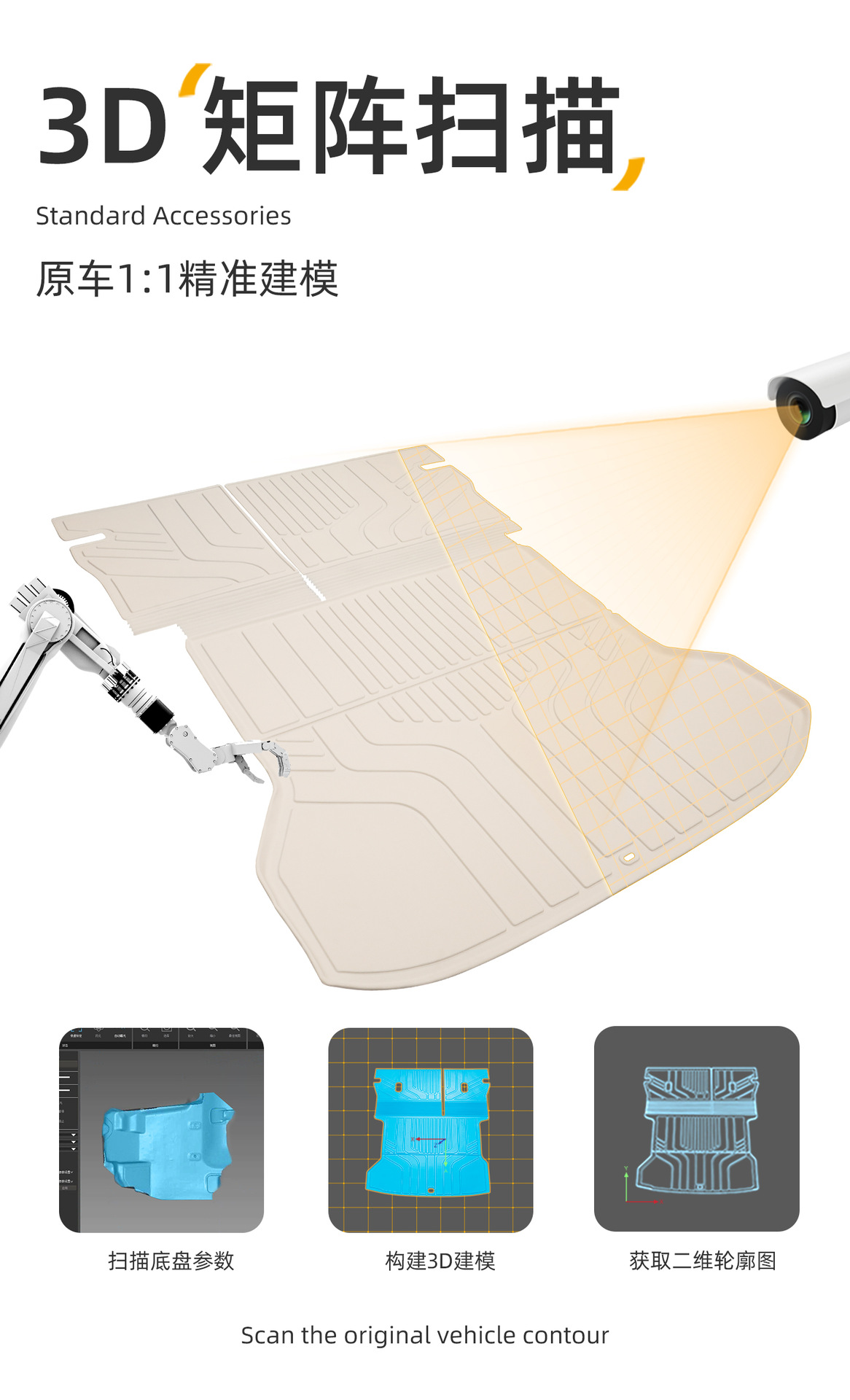 Suitable for the 2026 model of the Arcfox Beta S3 trunk mat, a special TPE car trunk mat for BAIC vehicles