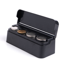 車載一元硬幣盒 收納盒超市銀行一塊錢零錢盒ABS塑料游戲幣盒子