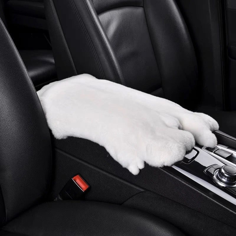 New Car Armrest Box Rabbit Fur Car Rabbit Fur Plush