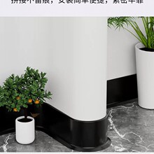 现货铝合金免打孔踢脚线木地板网红家用厚款卡扣客厅吉成踢脚线